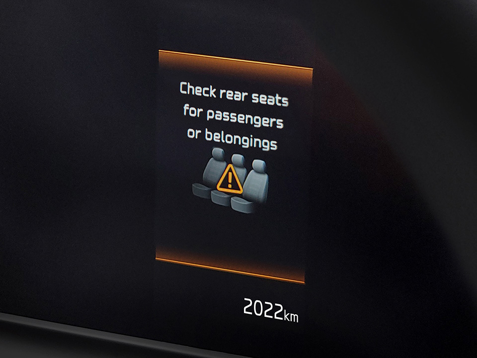 Rear Occupant Alert (ROA)