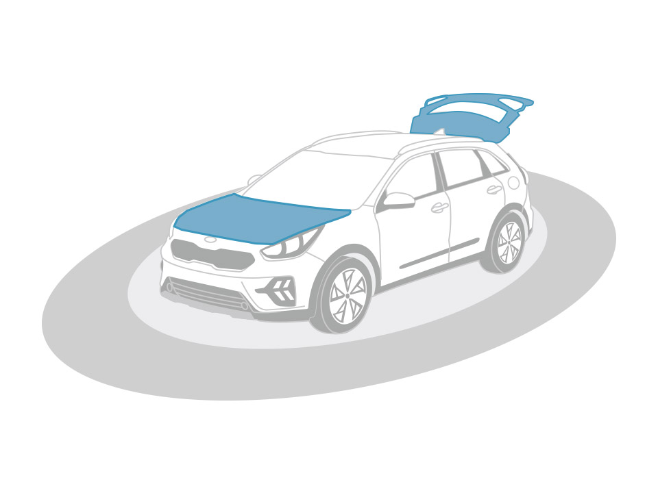 Aluminum body elements (hood / tailgate)