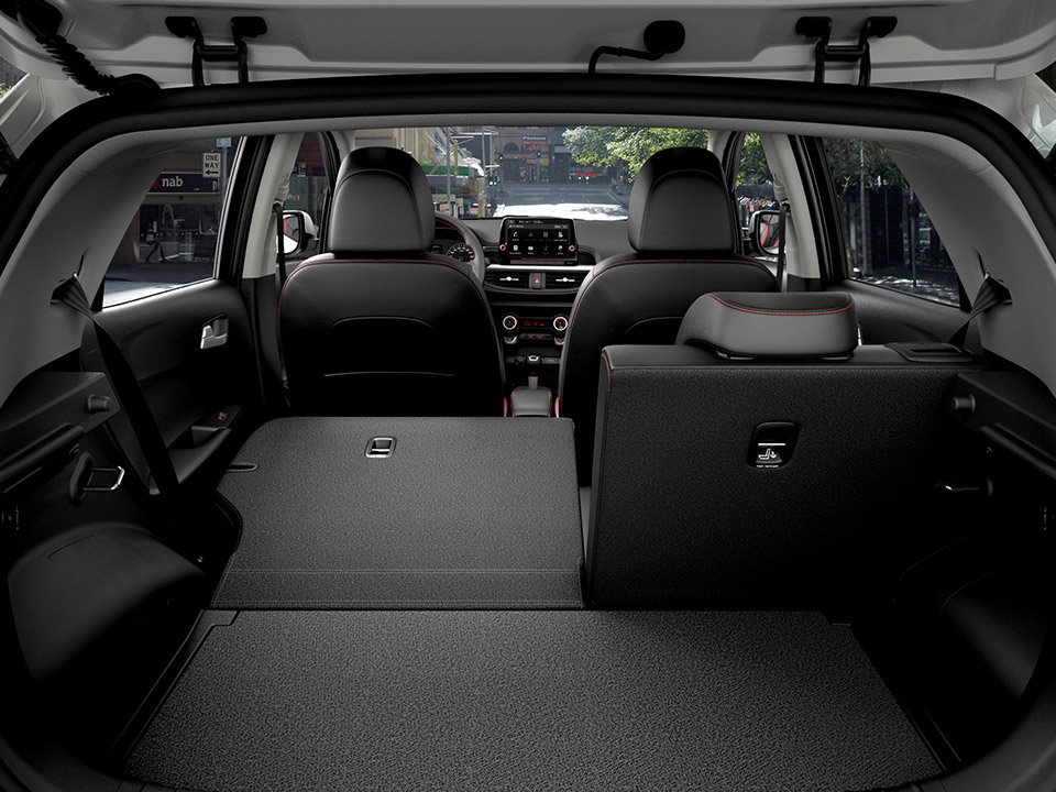 60:40 split folding rear seats