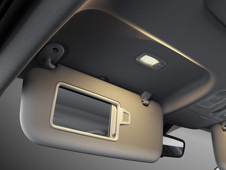 Sunvisor illumination lamps