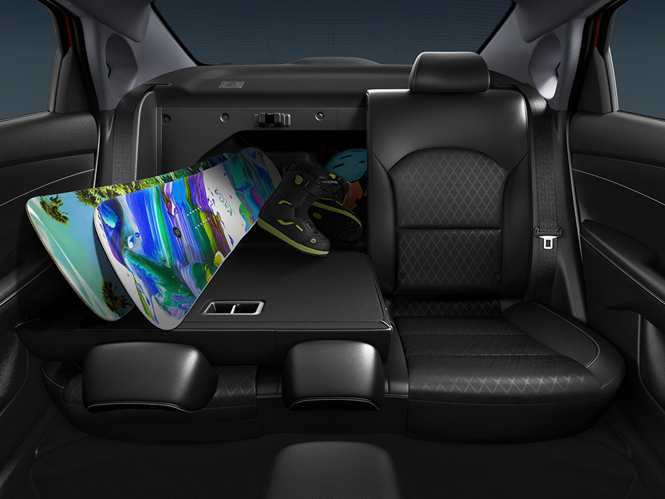 60:40 split folding seats