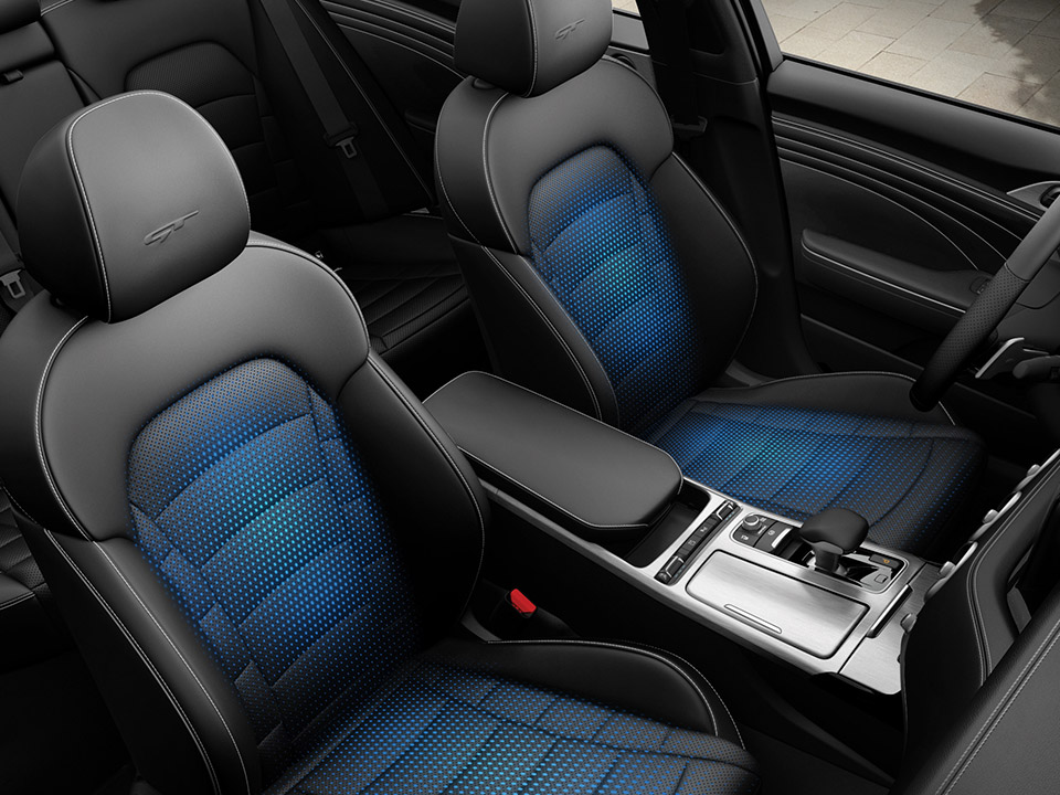 Ventilated front seats
